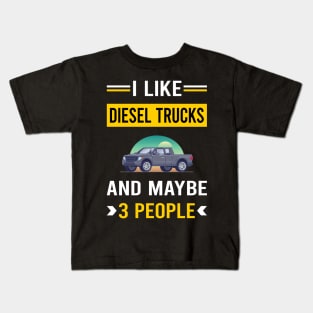 3 People Diesel Truck Trucks Kids T-Shirt